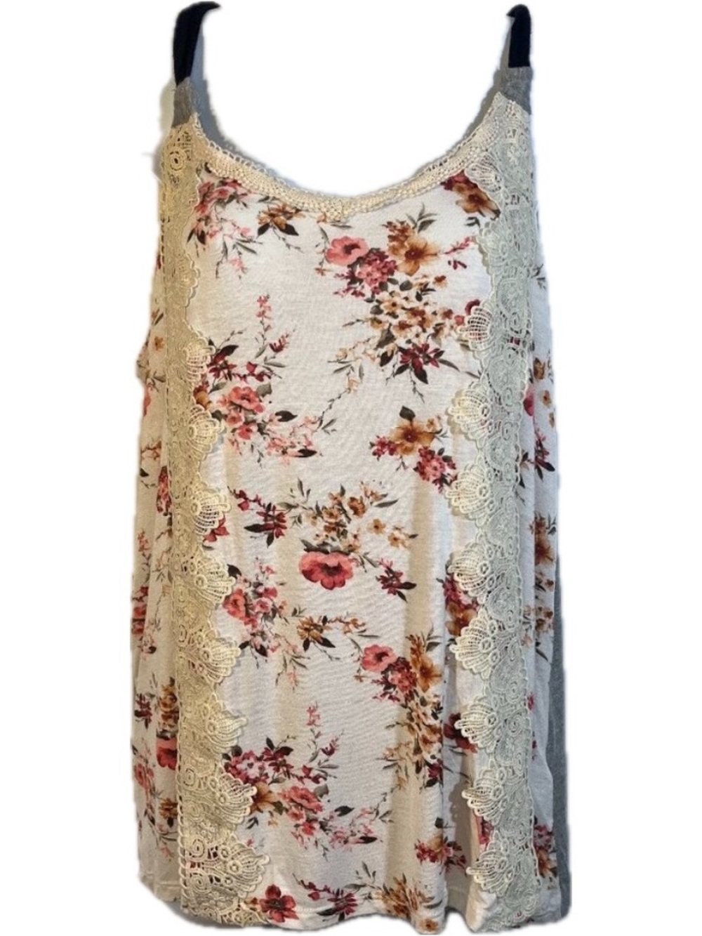 Maurices Floral Lace Tank Top